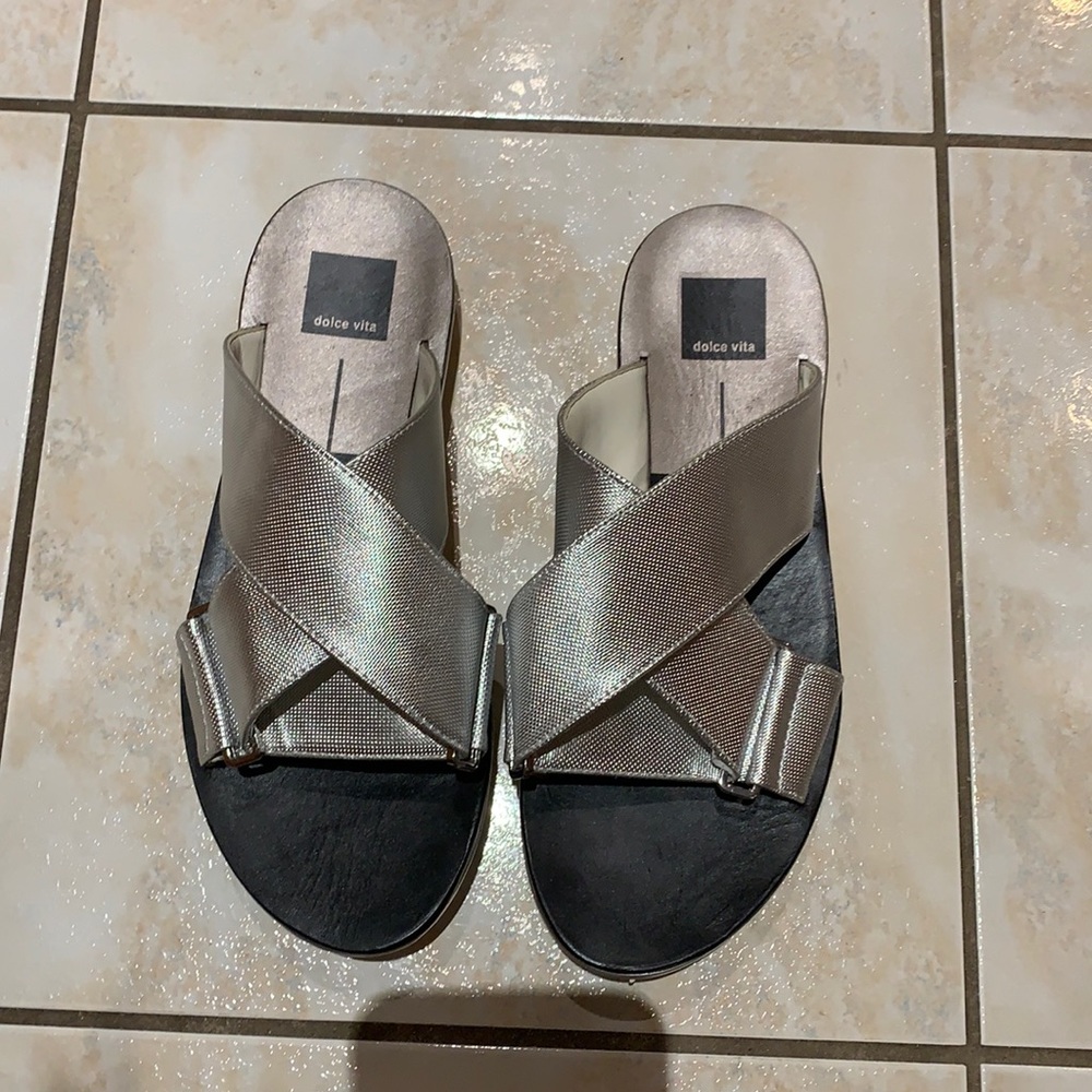 Metallic silver slides